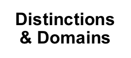 Distinctions 
& Domains